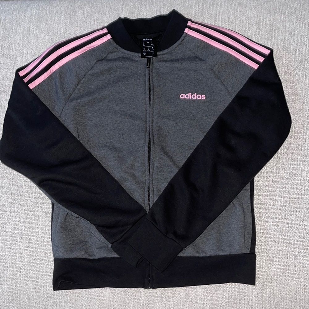 Multi-Colored Striped Adidas Sweater